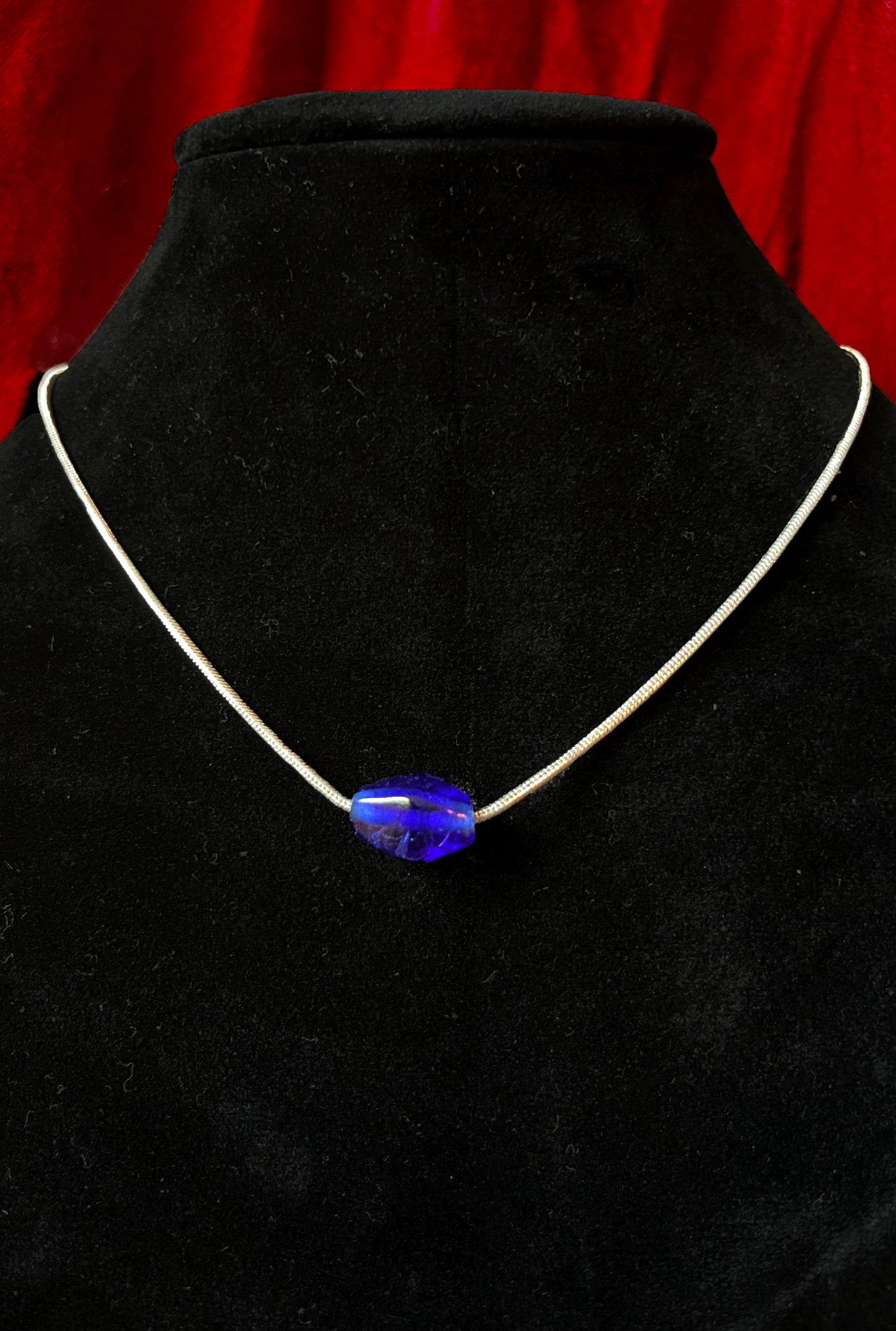 Blue Pendant Necklace